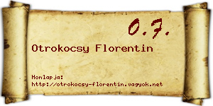 Otrokocsy Florentin névjegykártya